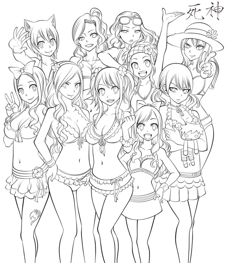 Fairy tail coloring pages