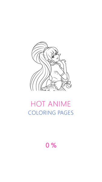 Hot anime girls coloring pages for adults for android