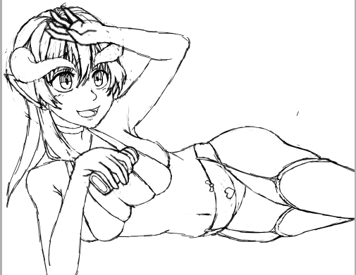 Practicing to draw sexy anime girl ranimesketch