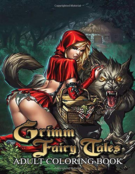 Grimm fairy tales adult coloring book sexy coloring pages