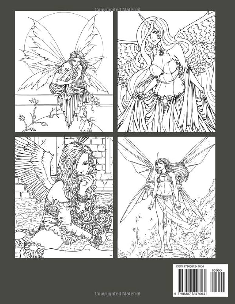 Sexy angel coloring book hot beautiful girls coloring pages with stunning illustrations for adults relaxation and stress relieving arleen ali arla books