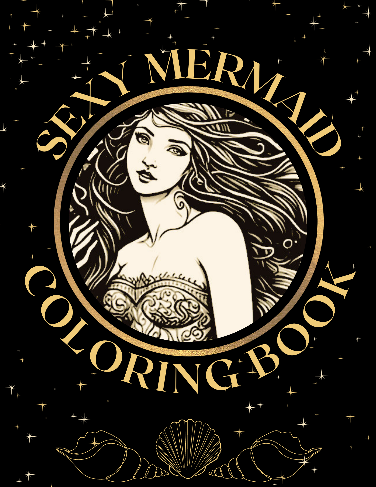 Sexy mermaid adult coloring book for digital devices â jincey lumpkin