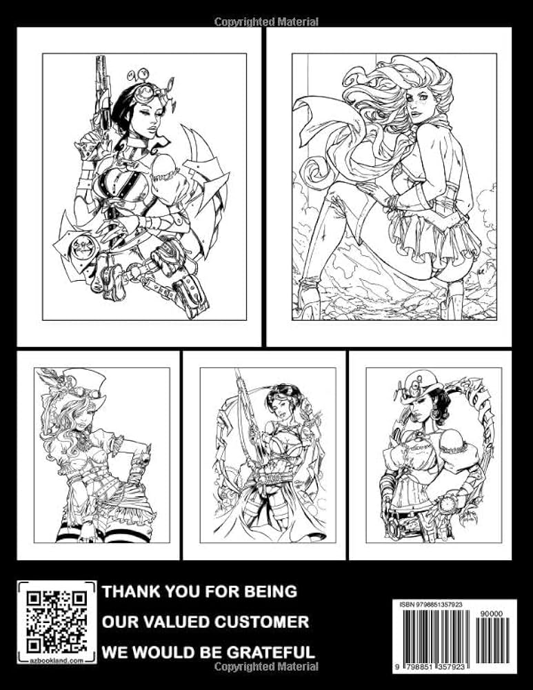 Sexy steampunk coloring book adults coloring pages with naughty sexy victorian ladies fun and relaxation gift idea for fashion lovers knox natalie books