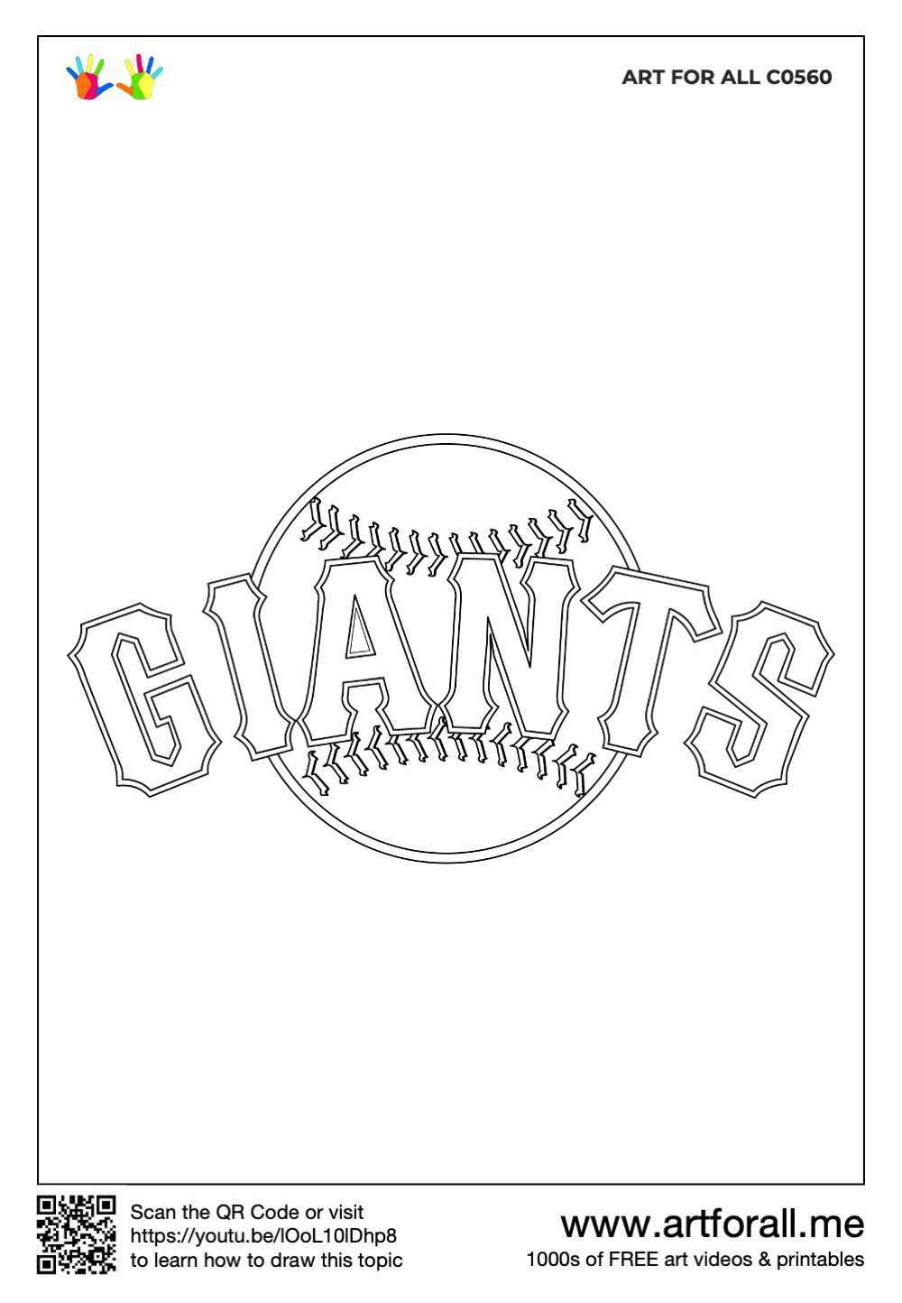 How to draw the san francisco giants logo mlb team