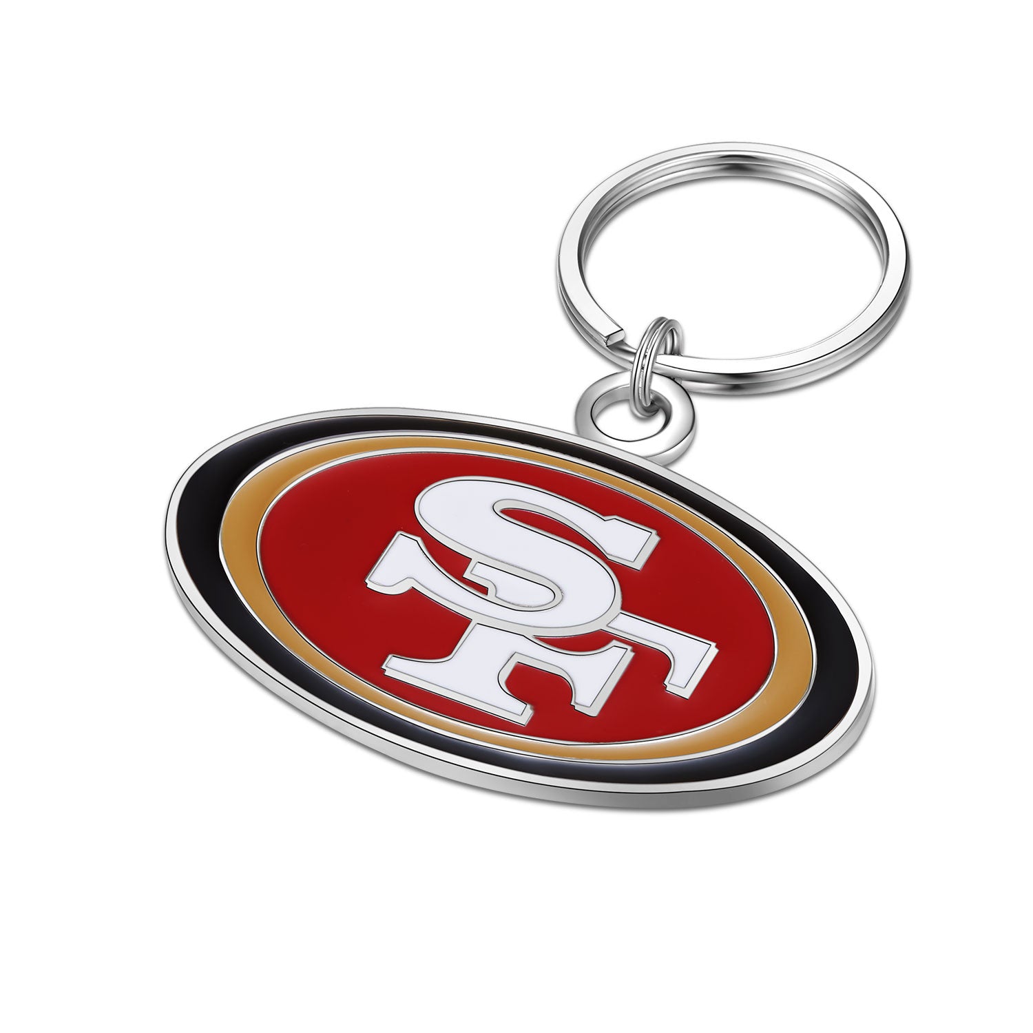 San francisco ers team logo keychain â jrs sports