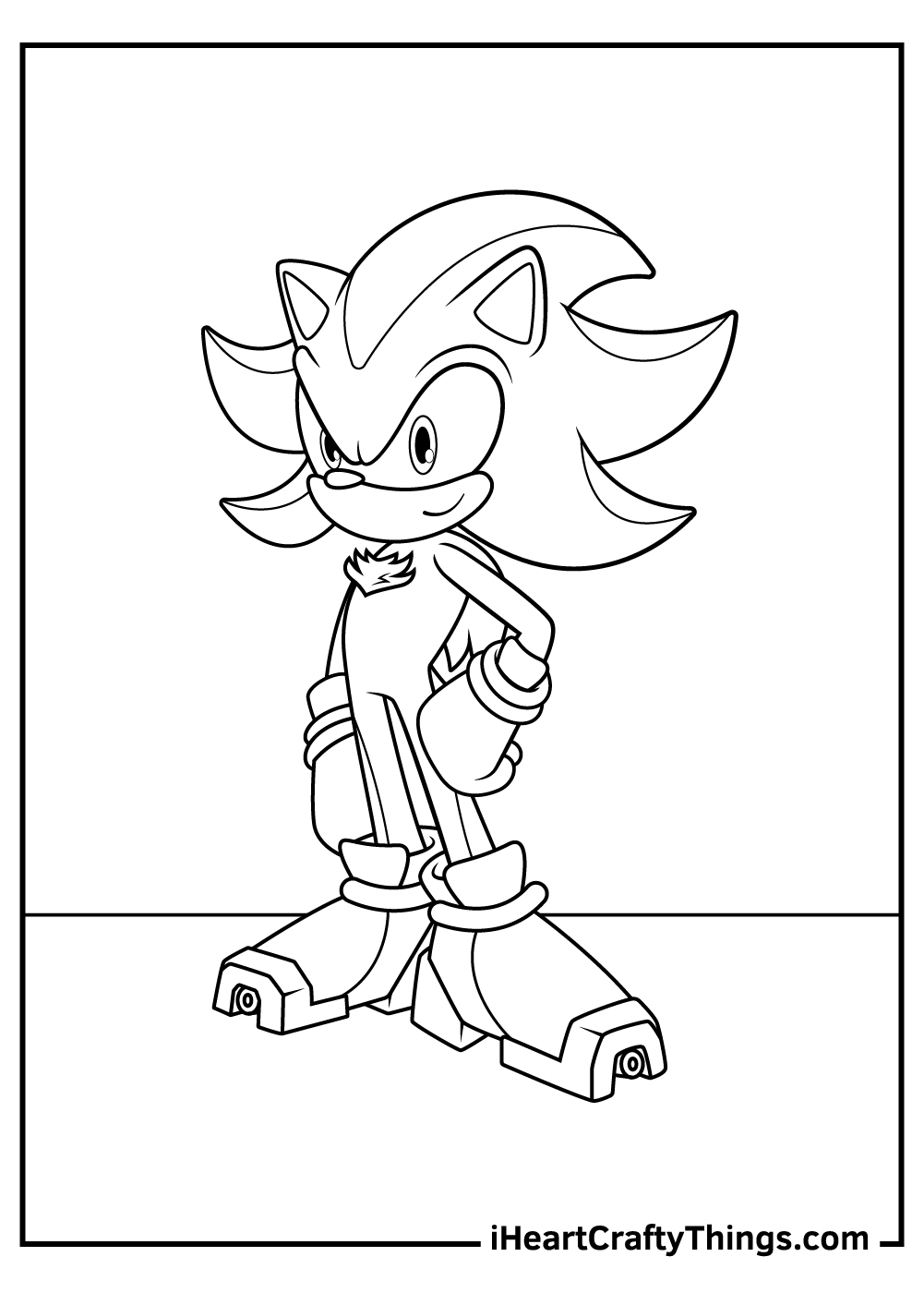 Shadow the hedgehog coloring pages updated