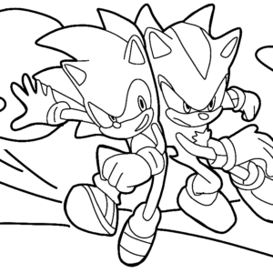 Shadow the hedgehog coloring pages printable for free download