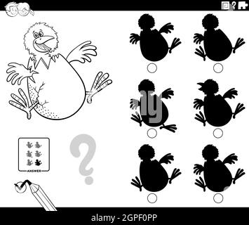 Coloring book or page for kids chick black and white vector illustration stock vector image art