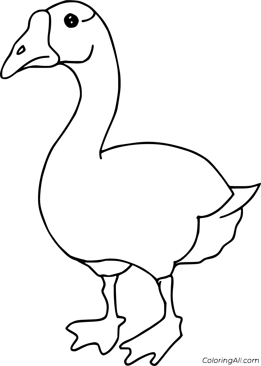 Goose coloring pages