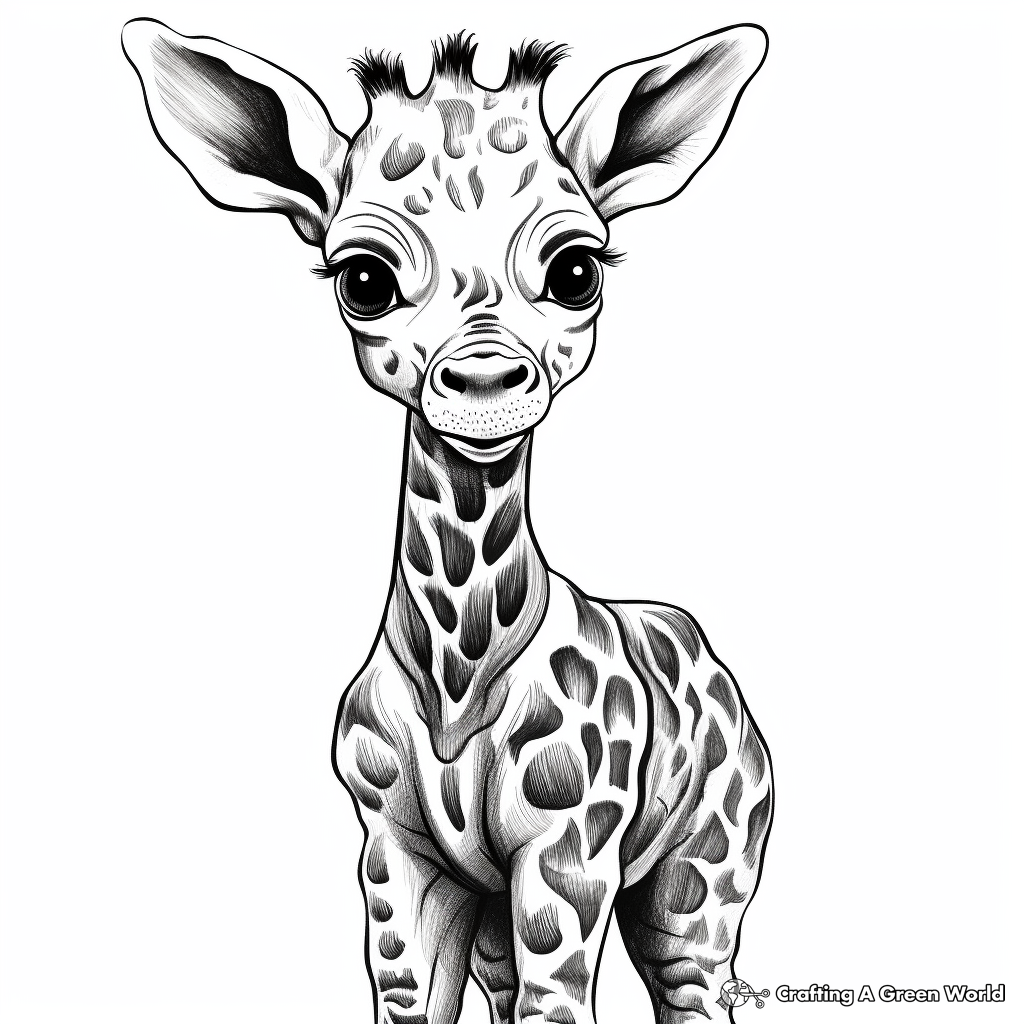 Giraffe coloring pages