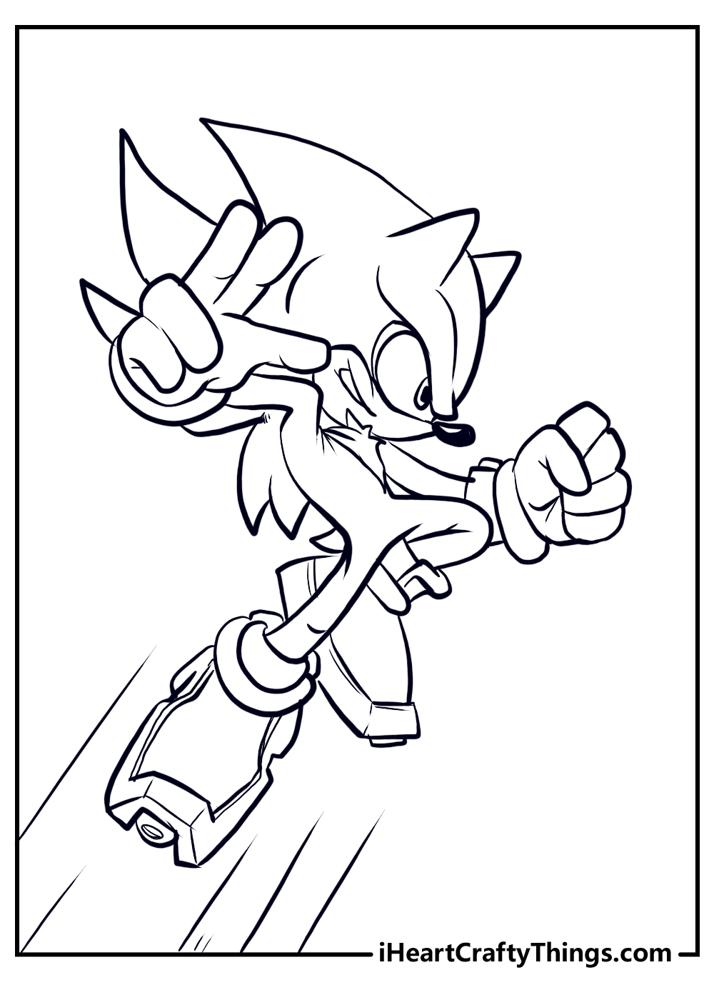 Shadow the hedgehog coloring pages updated