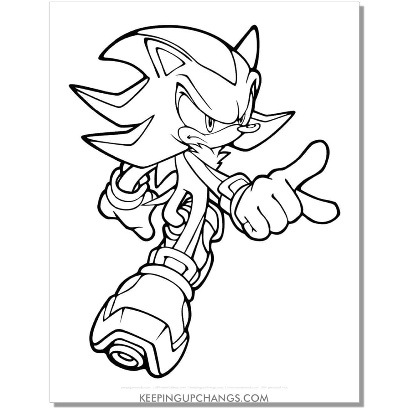 Free sonic the hedgehog coloring pages popular printables