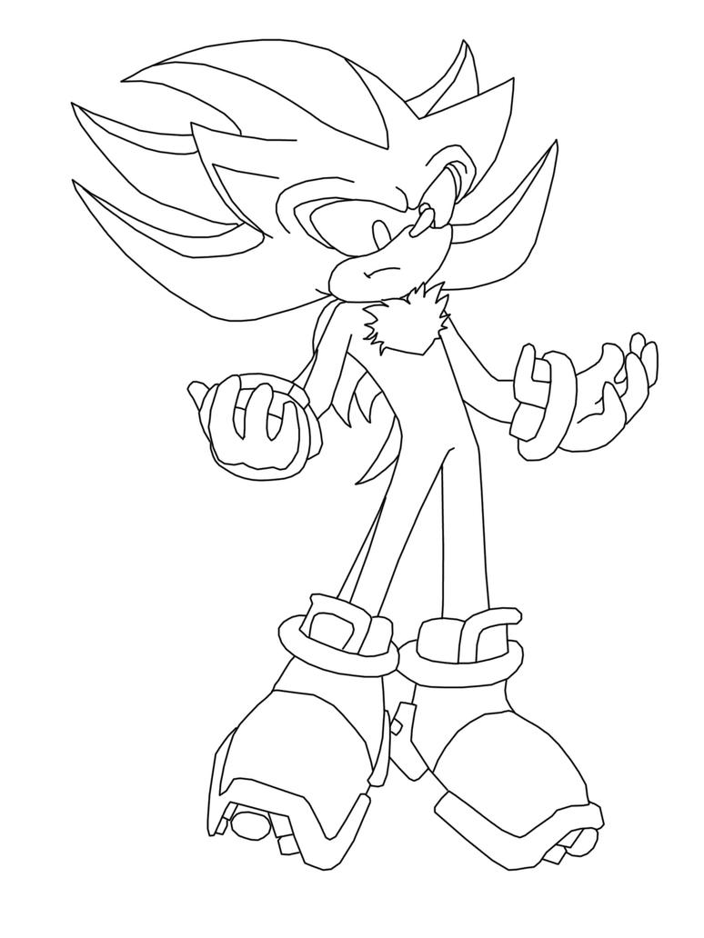 Shadow hedgehog coloring pages print