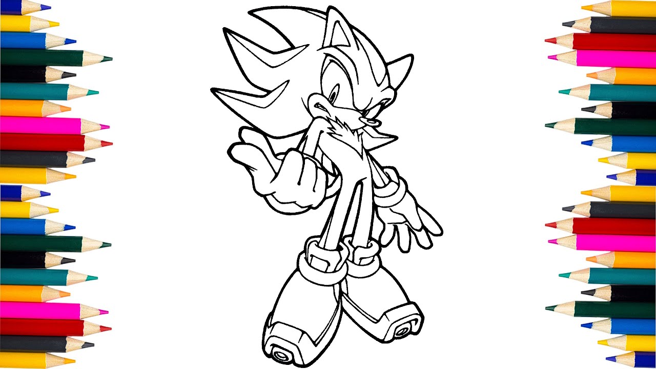 Shadow coloring page