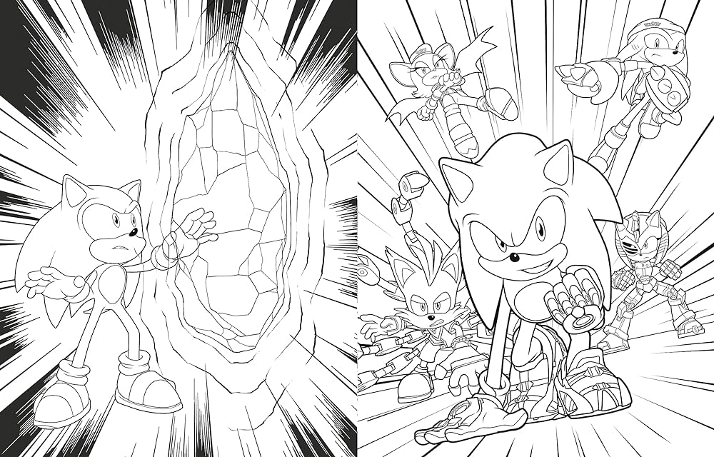 The ultimate sonic prime coloring book sonic the hedgehog spaziante patrick books