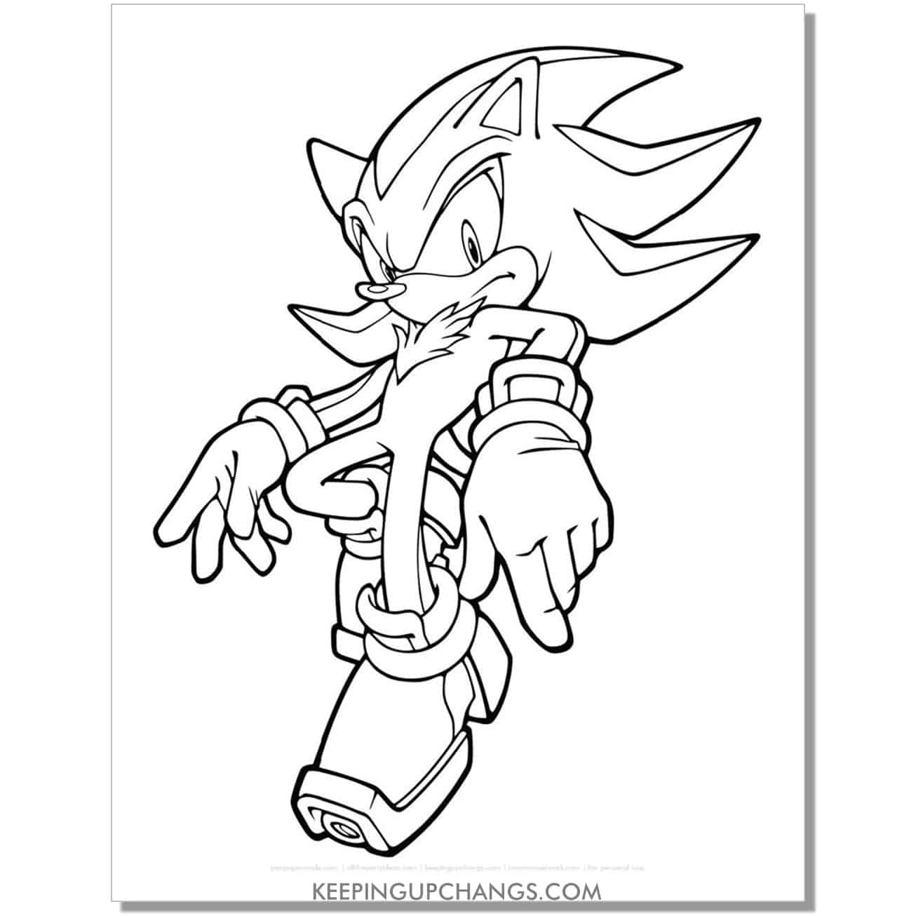 Free sonic the hedgehog coloring pages popular printables