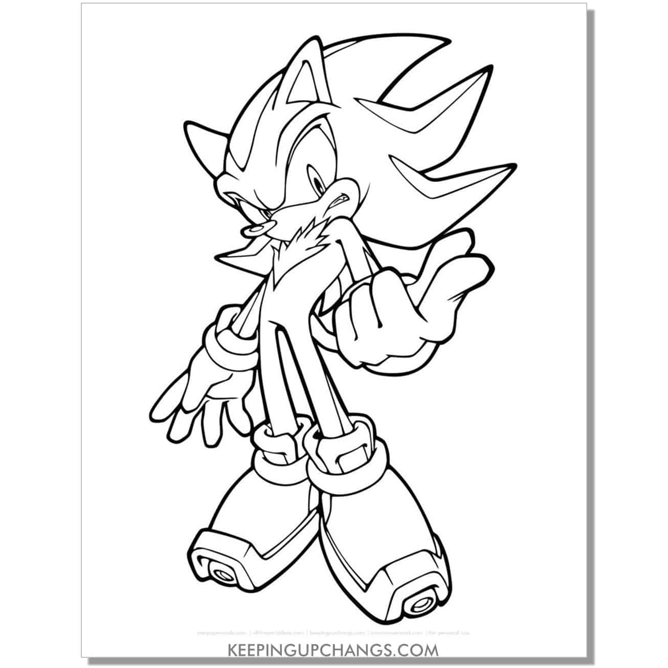 Free sonic the hedgehog coloring pages popular printables