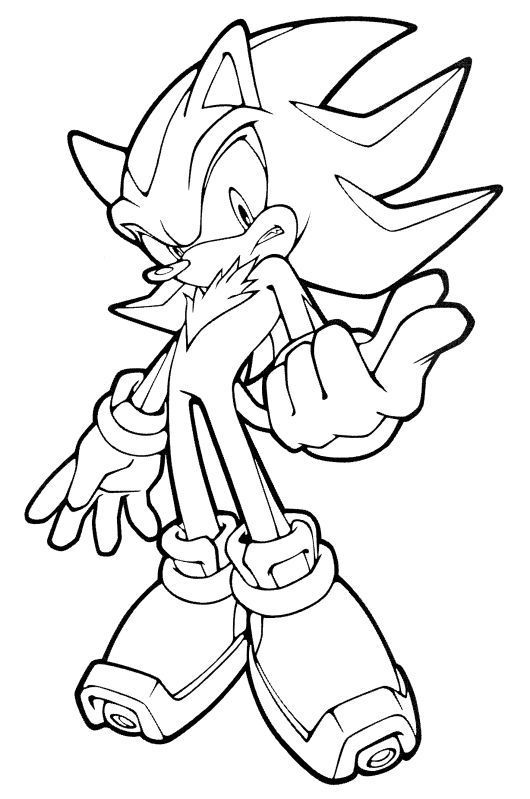 Shadow the hedgehog coloring pages shadow coloring pages shadow