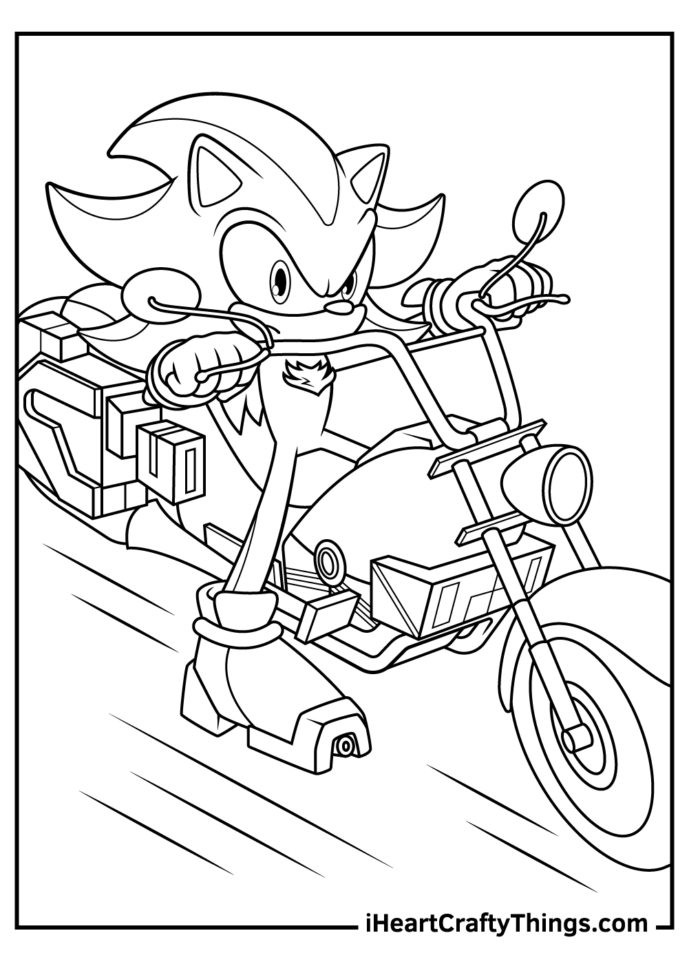 Shadow the hedgehog coloring pages updated