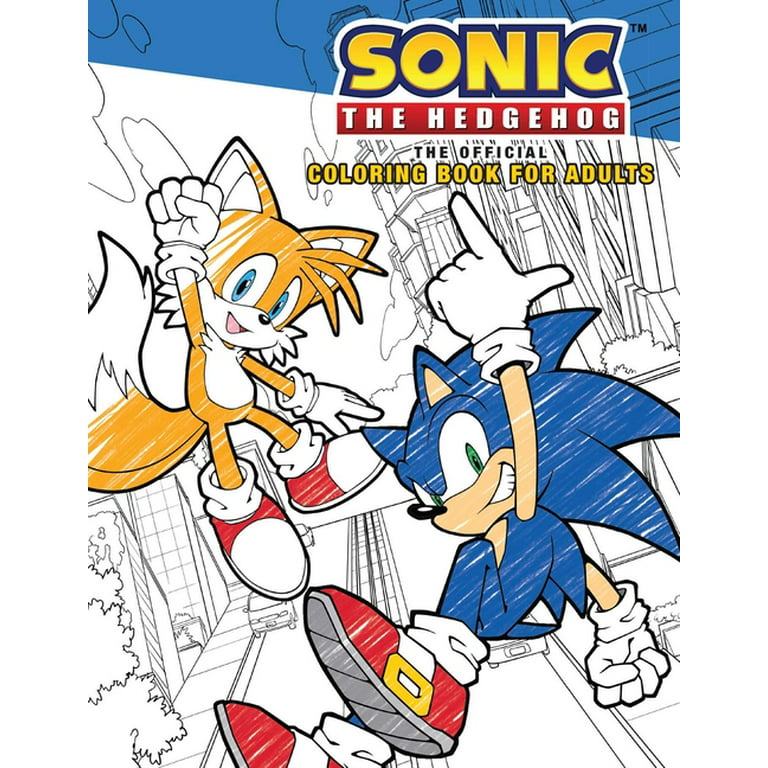 Sonic the hedgehog the official adult coloring book paperback