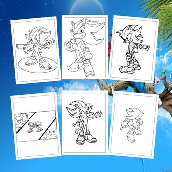 Unleash creativity with shadow the hedgehog coloring pages pages