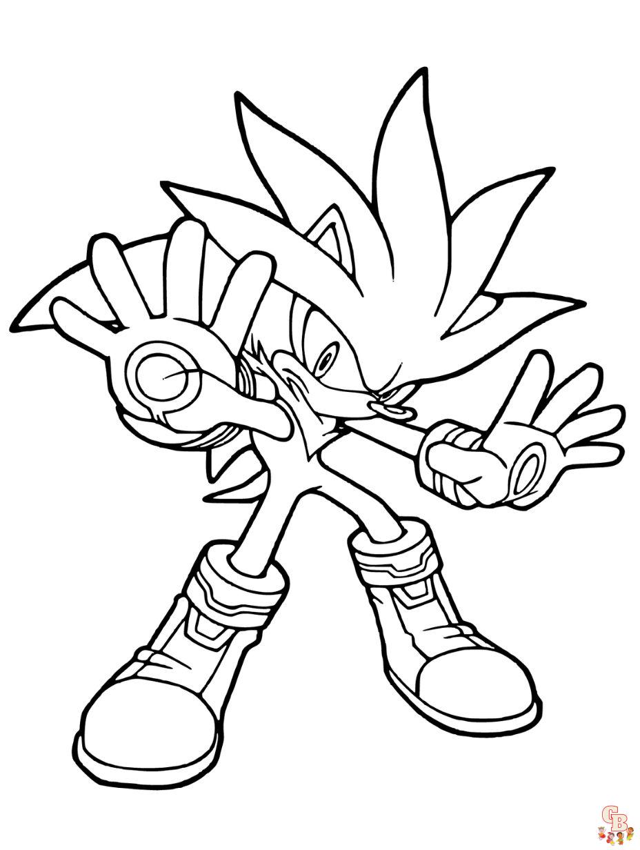 Sonic the hedgehog coloring pages free