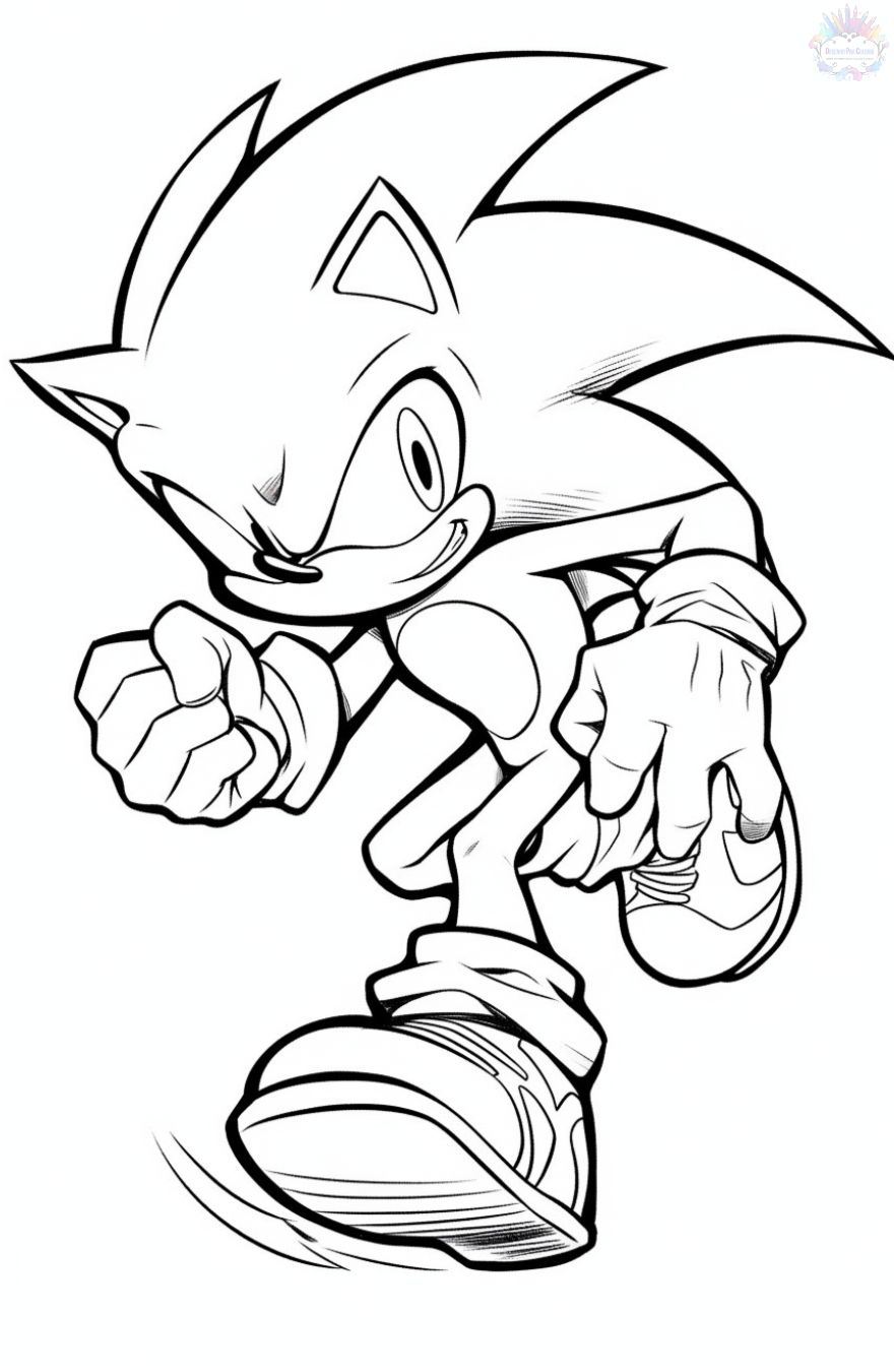 Sonic coloring pages