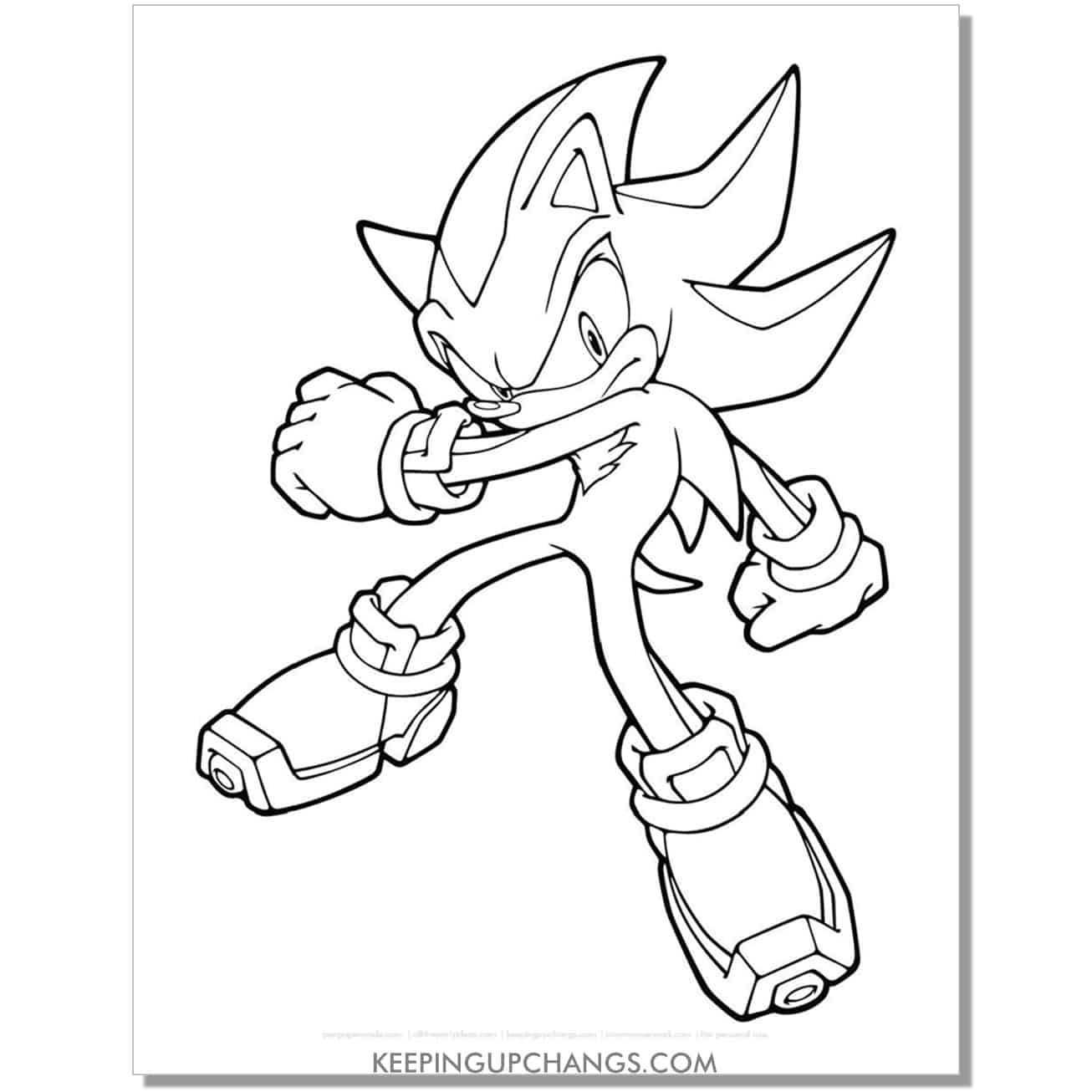 Free sonic the hedgehog coloring pages popular printables