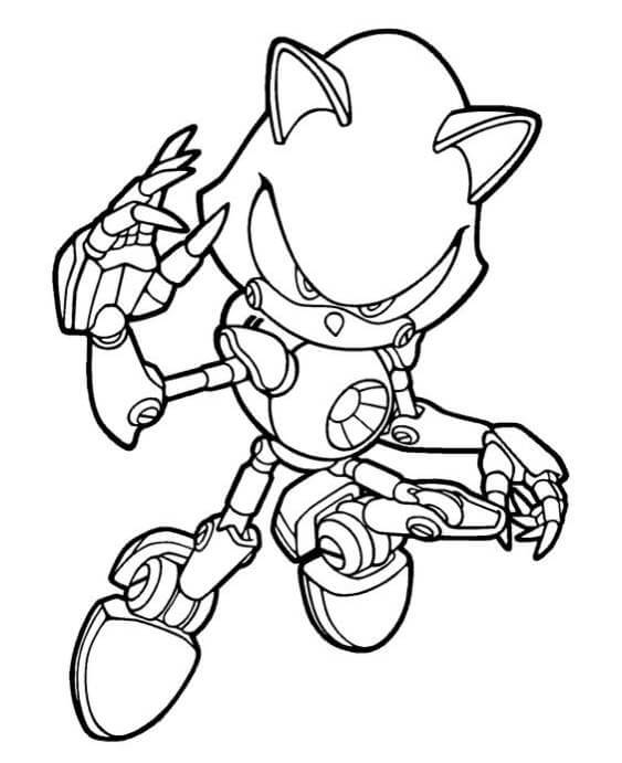 Free easy to print sonic coloring pages