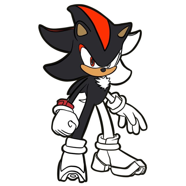 Shadow the hedgehog coloring page rfreecoloringforkids