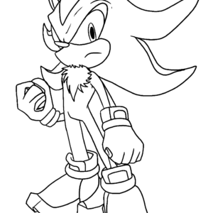 Shadow the hedgehog coloring pages printable for free download