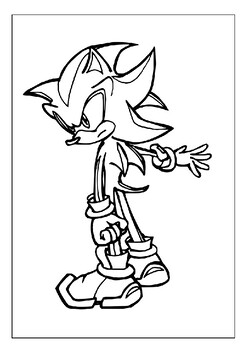 Unleash creativity with shadow the hedgehog coloring pages pages