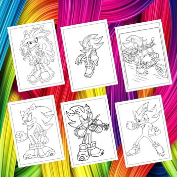 Printable shadow the hedgehog coloring pages ignite creativity today