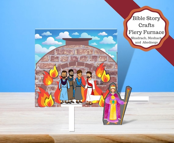Book of daniel printable fiery furnace craft shadrach meshach and abednego