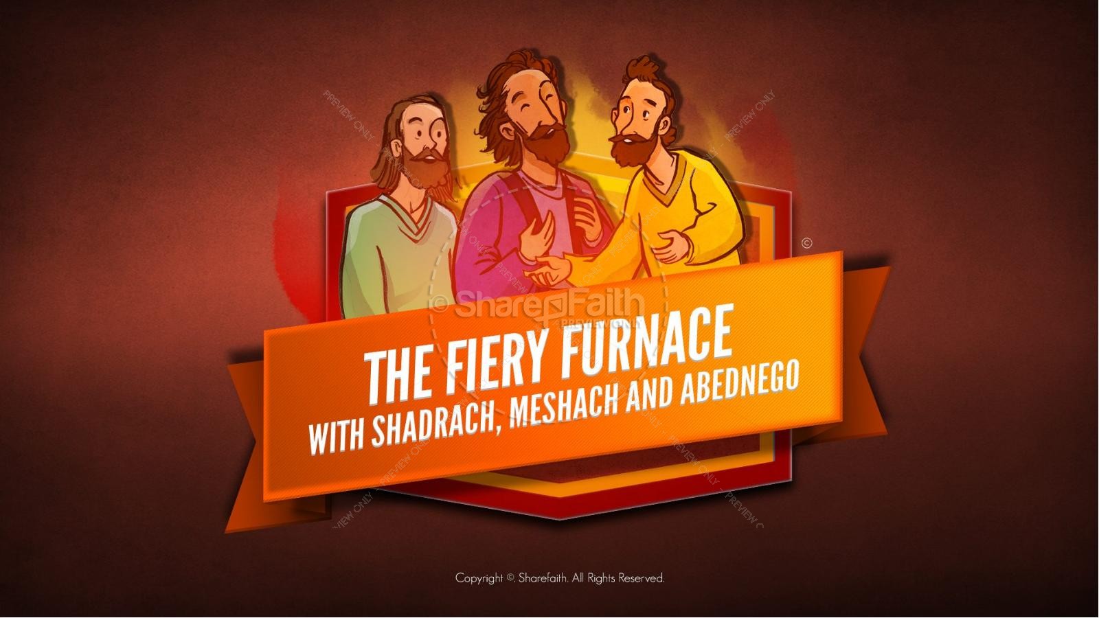 The fiery furnace with shadrach meshach and abednego kids bible story â