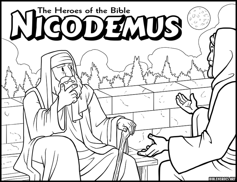 The heroes of the bible coloring pages bundle pack