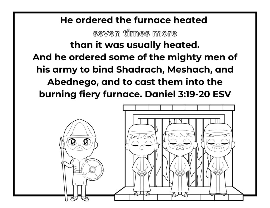 Free fiery furnace loring pages