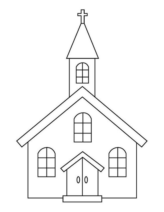 Church coloring page