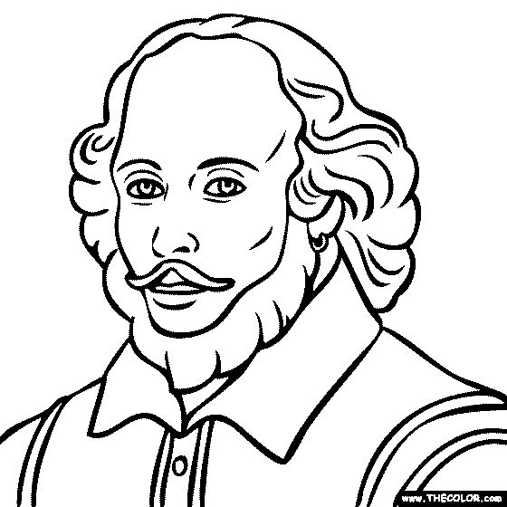 William shakespeare coloring page coloring pages free coloring pages online coloring