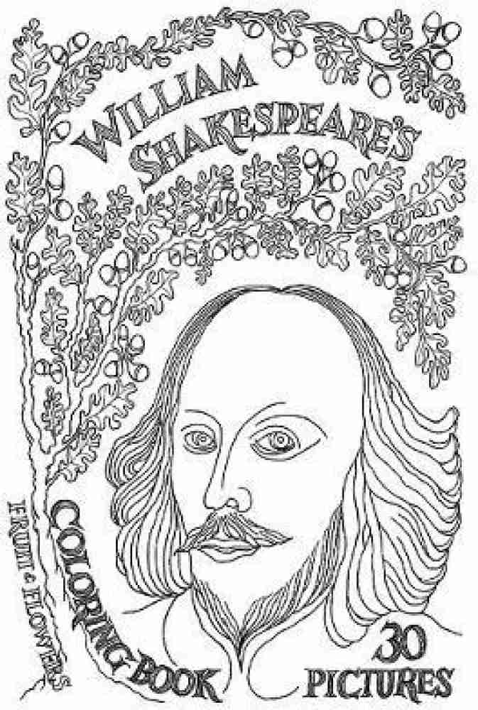 William shakespeares coloring book buy william shakespeares coloring book by downer paul a at low price in india