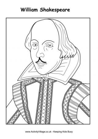 Shakespeare colouring pages william shakespeare william shakespeare for kids shakespeare