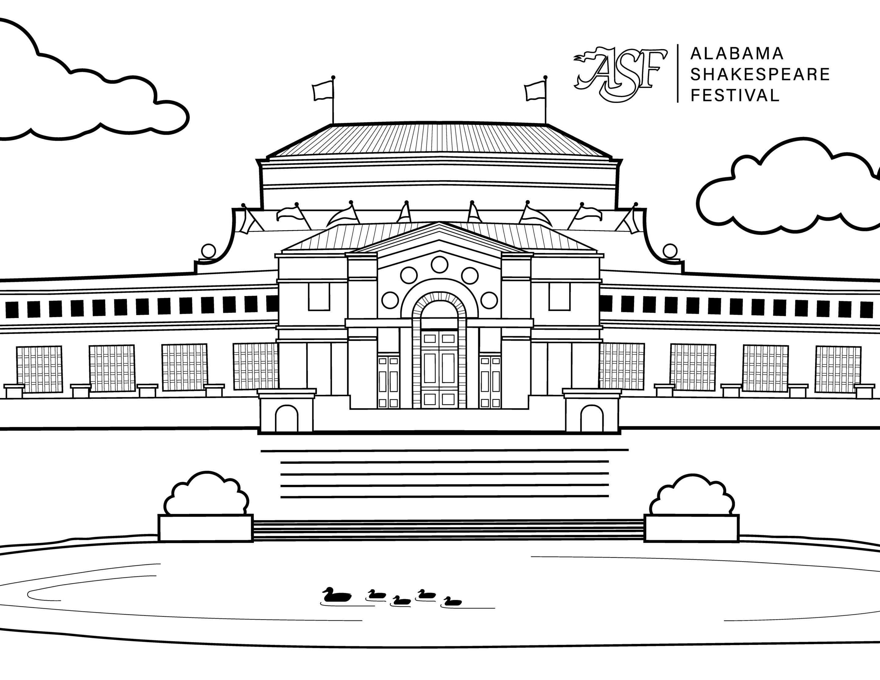 Coloring pages alabama shakespeare festival