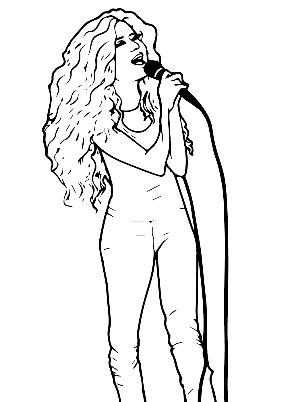 Shakira coloring pages printable for free download