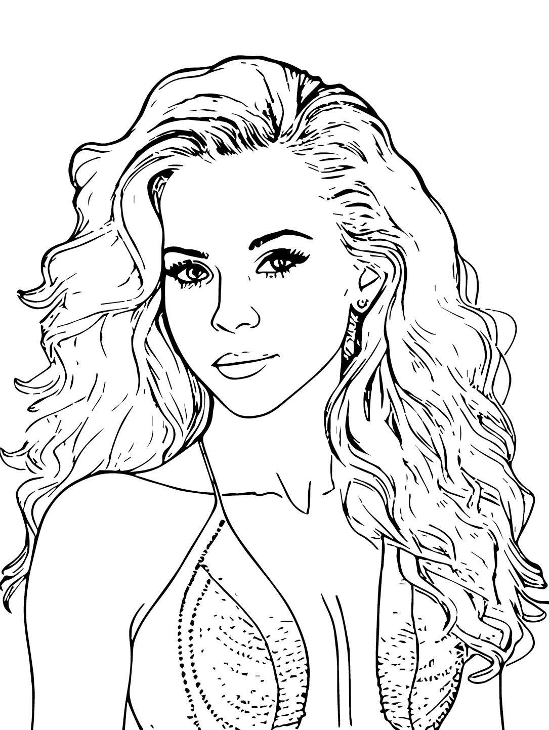 Shakira coloring pages printable for free download