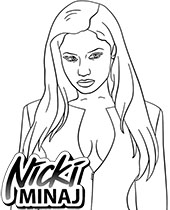 Free printable coloring page with shakira