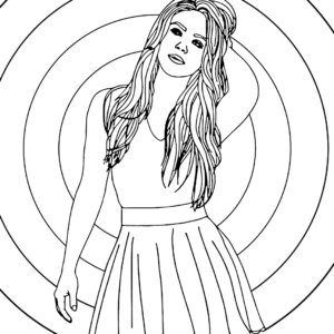 Shakira coloring pages printable for free download