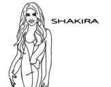 Shakira coloring pages