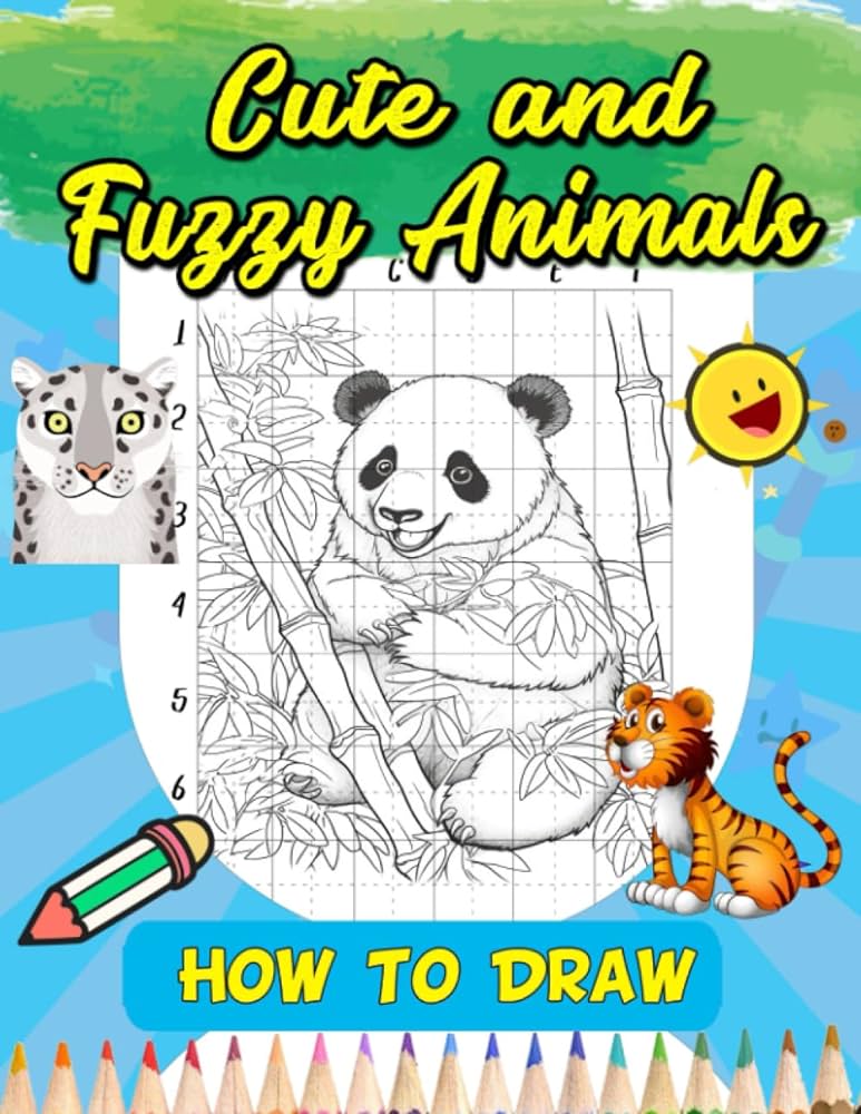 How to draw cute and fuzzy animals step