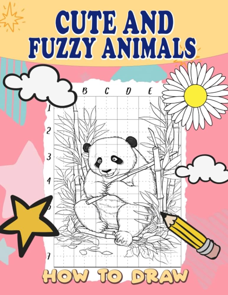 How to draw cute and fuzzy animals step