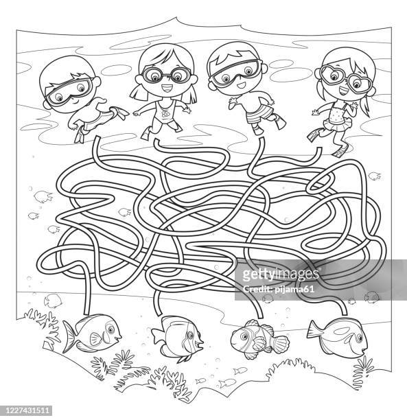 Kids coloring pages stock photos high